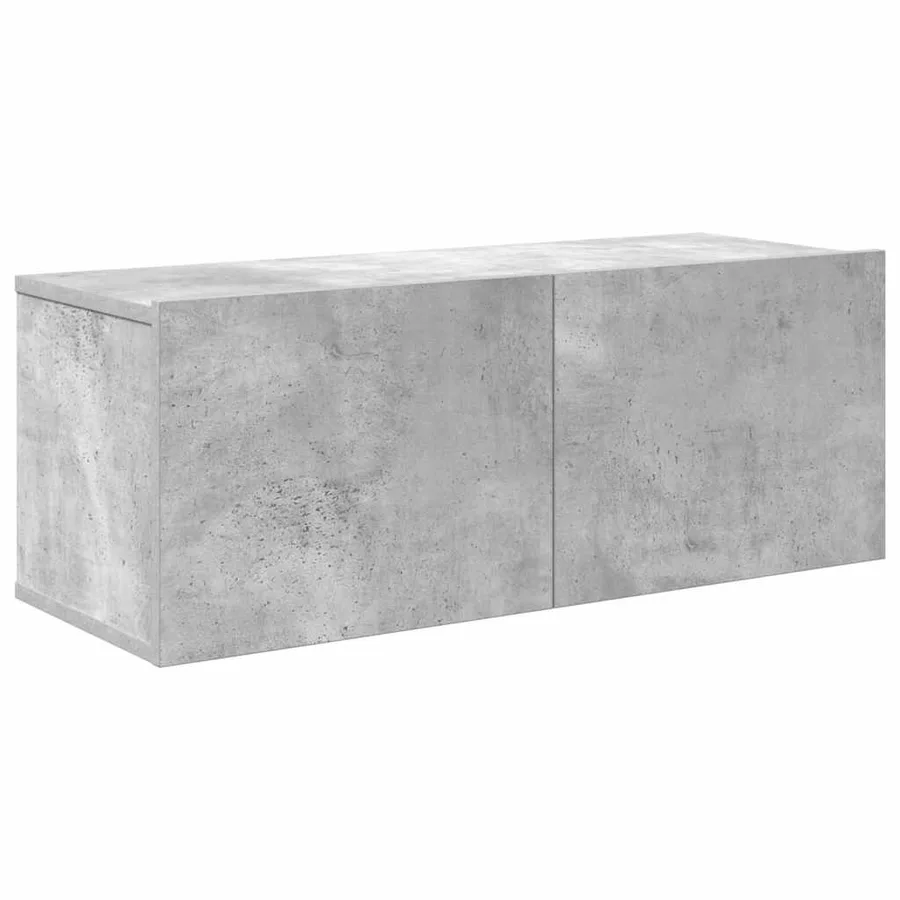 Ensemble de meubles TV 7 pcs Gris béton Bois d'ingénierie - 6