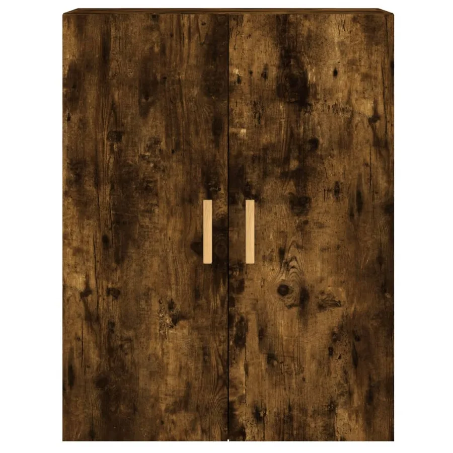 Armoires murales 2 pcs chêne fumé bois d'ingénierie - 7