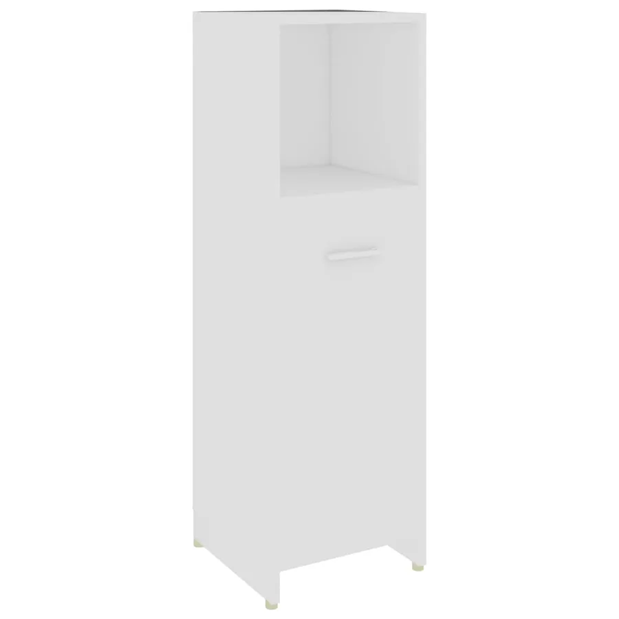 Ensemble de meubles salle de bain 4 pcs blanc bois d’ingénierie - 5