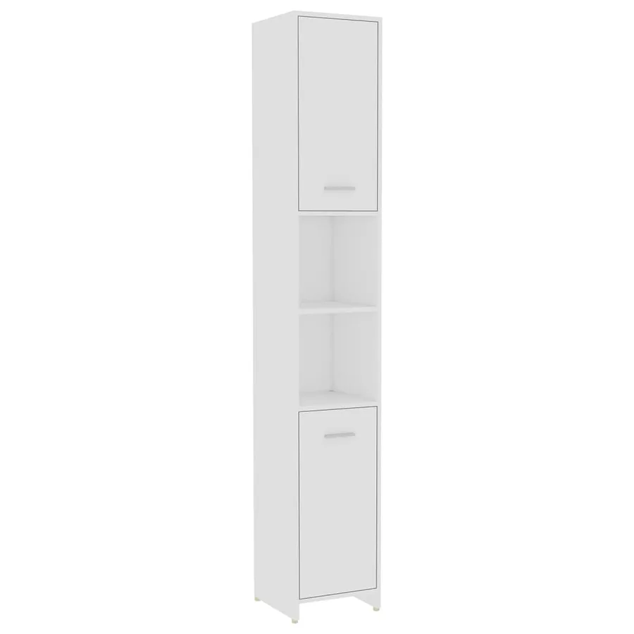 Ensemble de meubles salle de bain 4 pcs blanc bois d’ingénierie - 8