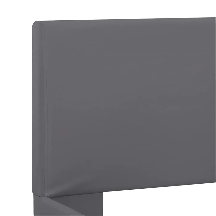 Cadre de lit avec LED sans matelas Gris Similicuir 180x200 cm - 6