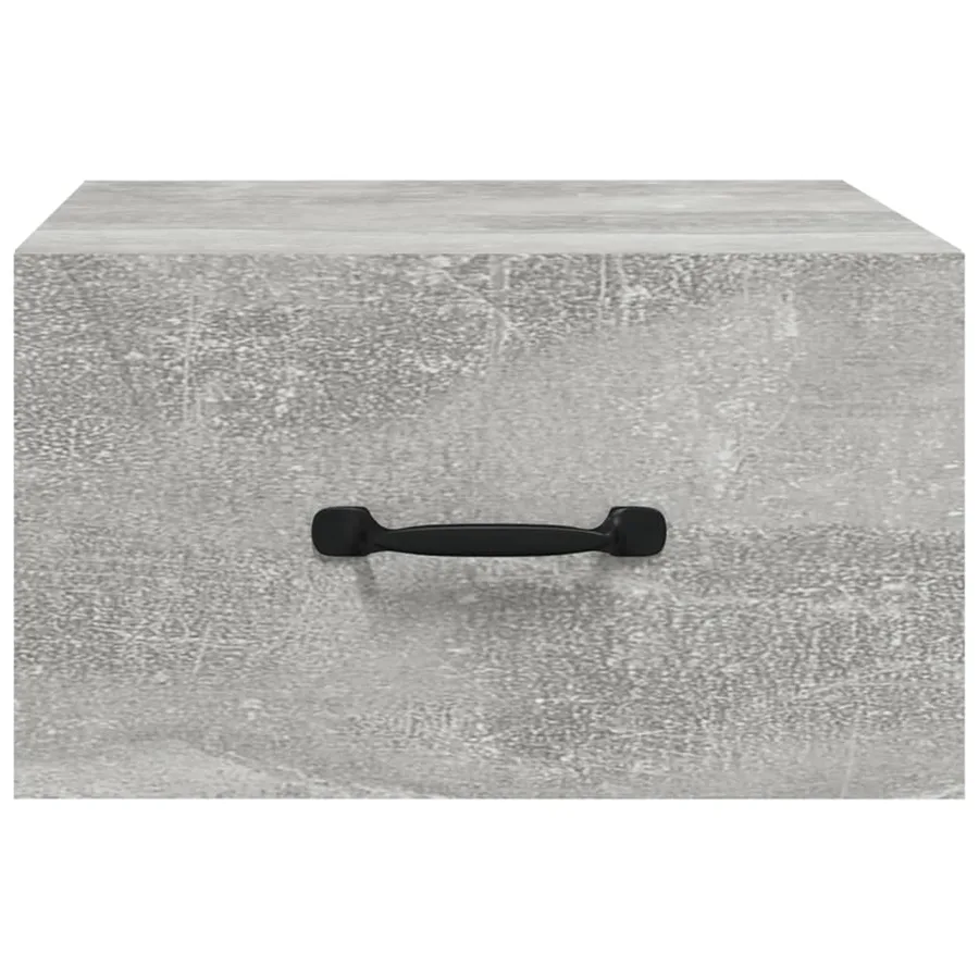 Tables de chevet murales 2 pcs Gris béton 35x35x20 cm - 6