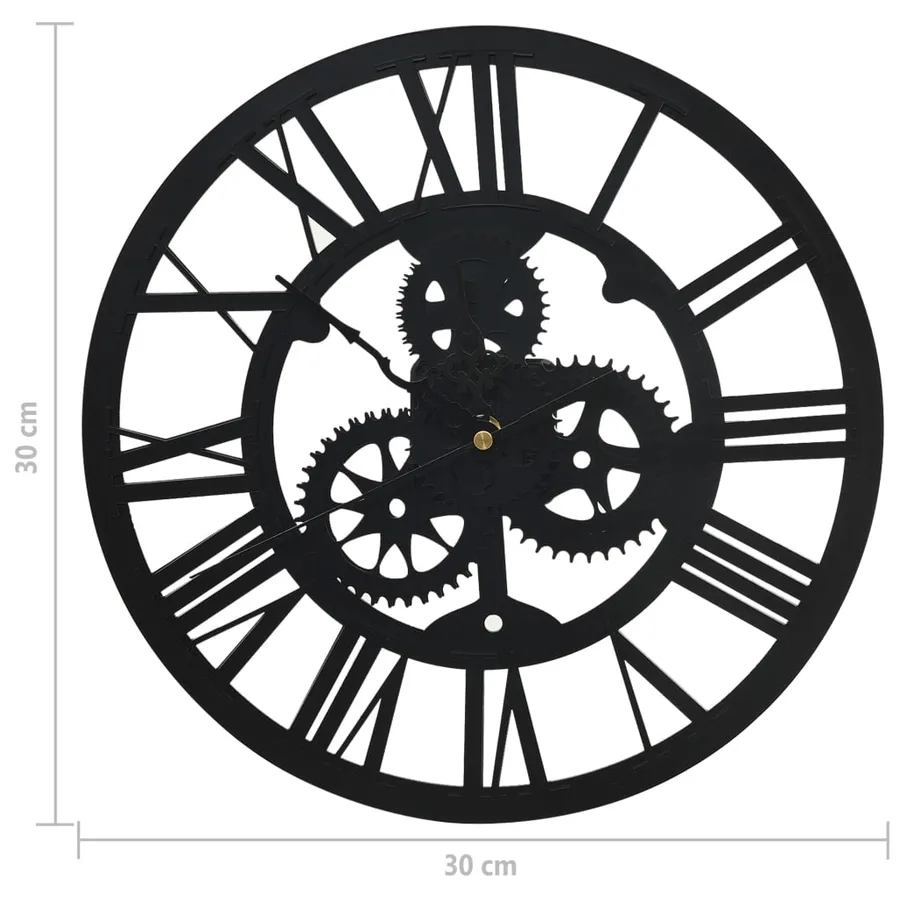 Horloge murale Noir 30 cm Acrylique - 5