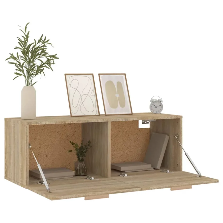 Armoire murale Chêne sonoma 100x36,5x35 cm Bois d'ingénierie - 4