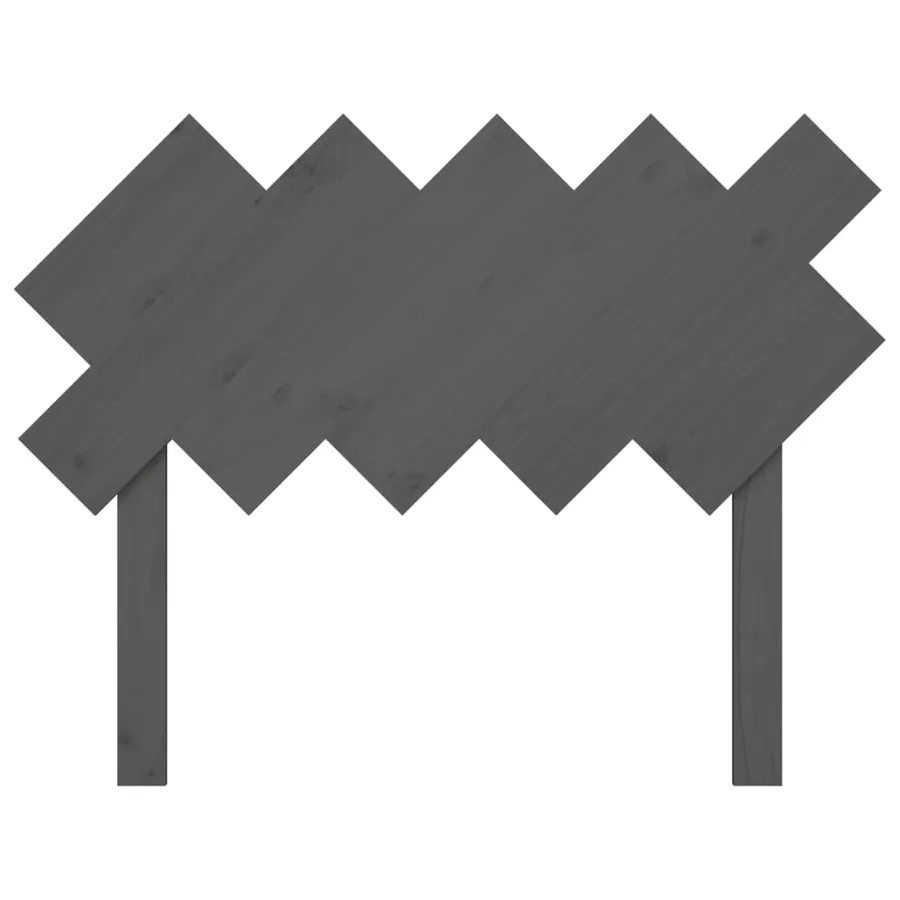 Tête de lit Gris 104x3x80,5 cm Bois massif de pin - 4