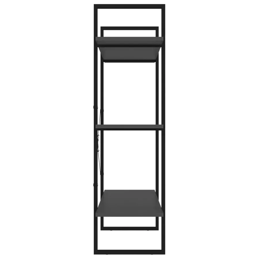 Bibliothèque gris 100x30x105 cm bois d’ingénierie - 6