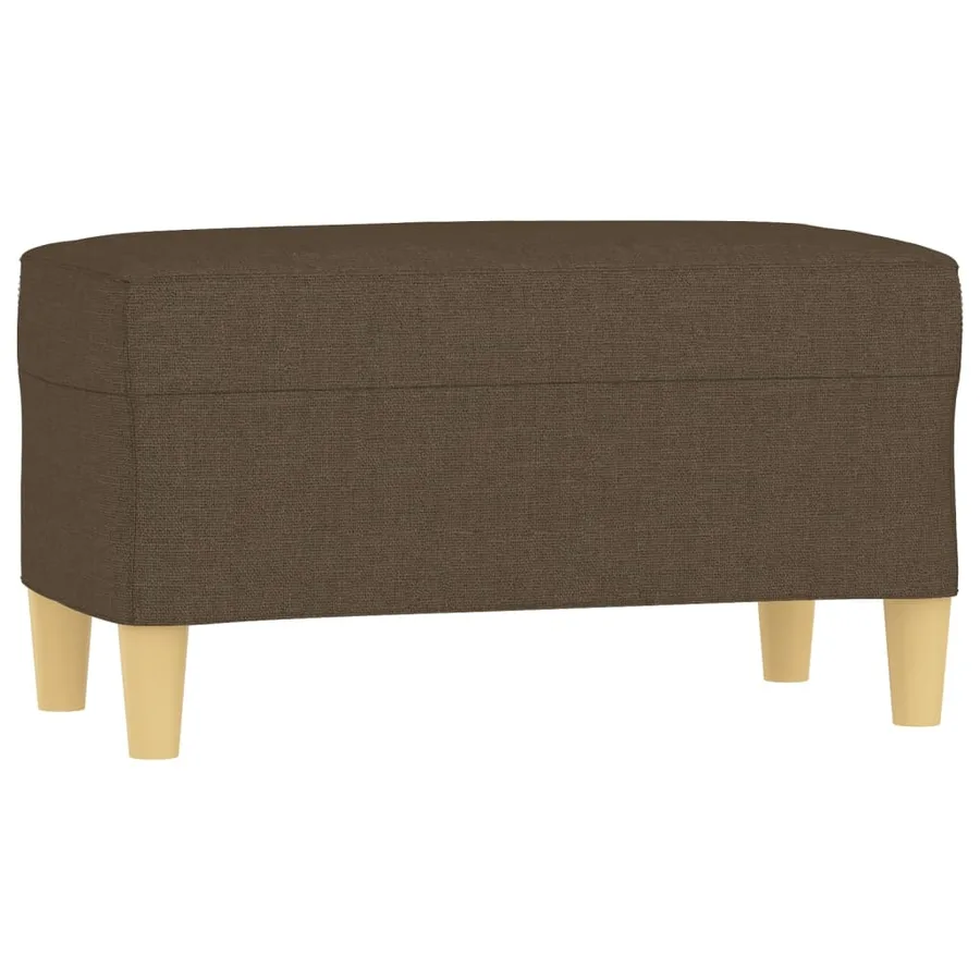 Banc Marron 70x35x41 cm Tissu - 2