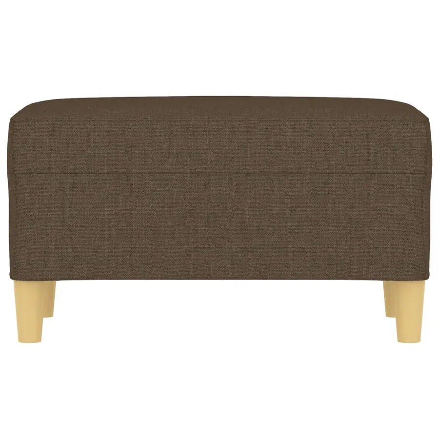 Banc Marron 70x35x41 cm Tissu - 3
