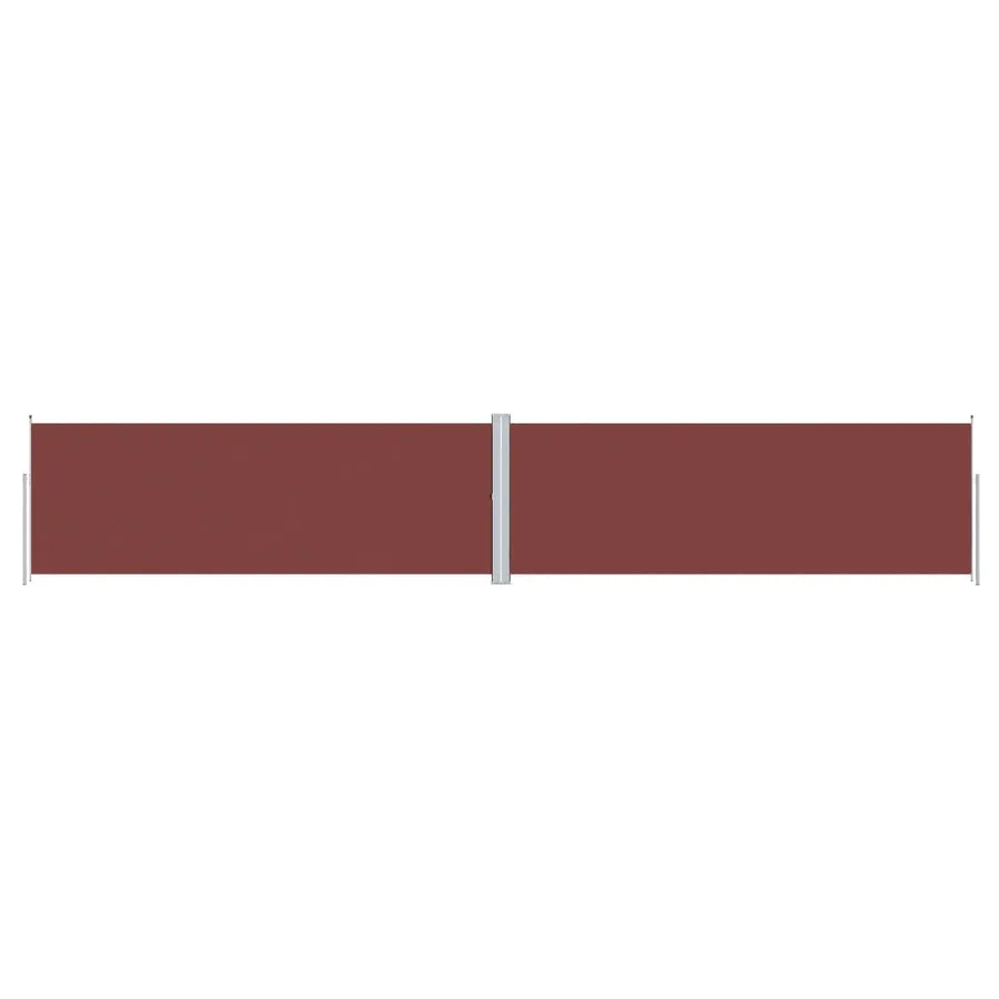 Auvent latéral rétractable Marron 180x1000 cm - 2