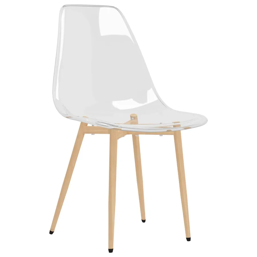 Chaises à manger lot de 6 Transparent PET - 3