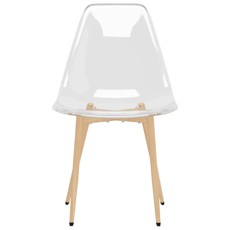 Chaises à manger lot de 6 Transparent PET - 4