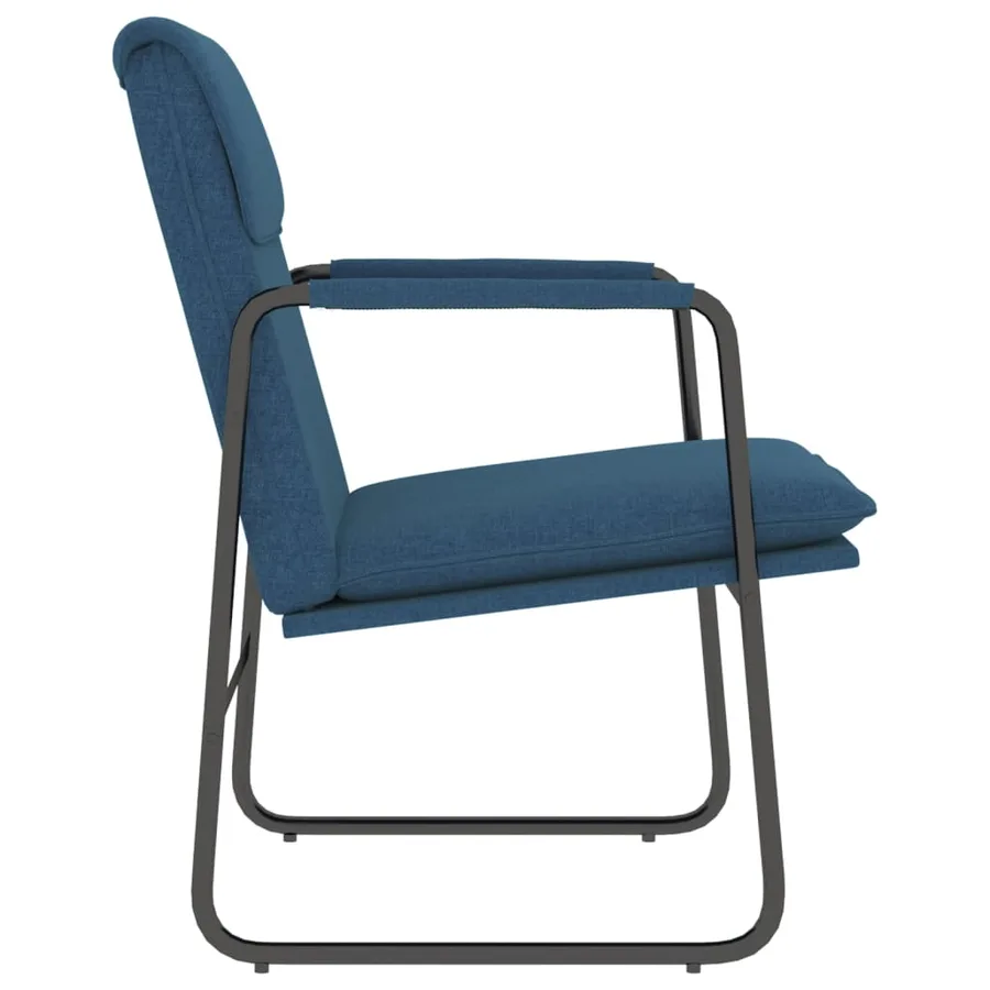 Chaise longue Bleu 55x64x80 cm Tissu - 4