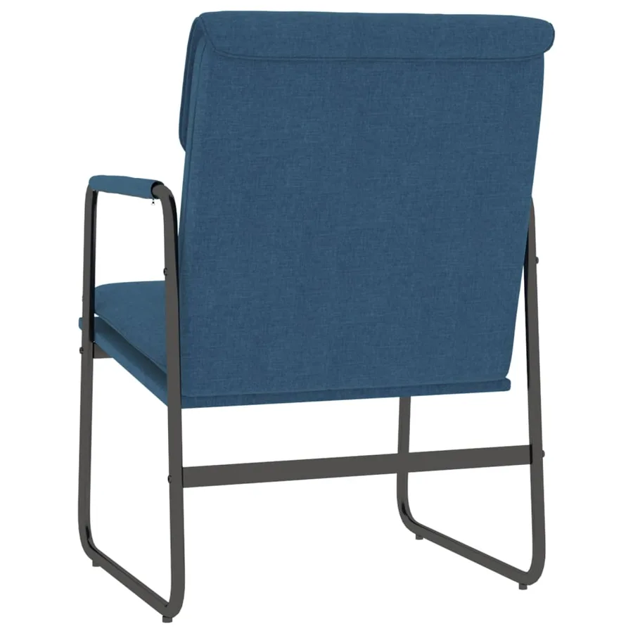 Chaise longue Bleu 55x64x80 cm Tissu - 5