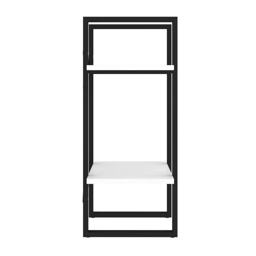 Bibliothèque à 2 niveaux blanc 40x30x70 cm bois d'ingénierie - 5