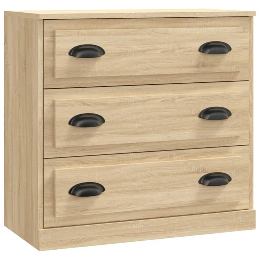 Buffets 2 pcs chêne sonoma bois d'ingénierie - 3