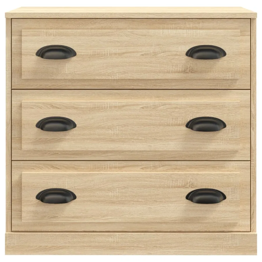Buffets 2 pcs chêne sonoma bois d'ingénierie - 4