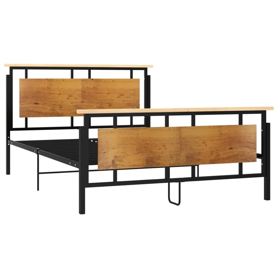 Cadre de lit sans matelas métal 140x200 cm - 2
