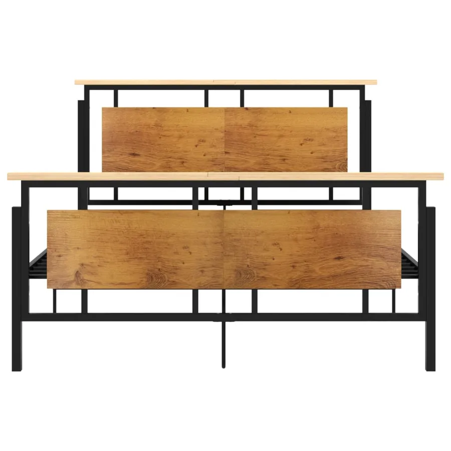 Cadre de lit sans matelas métal 140x200 cm - 3