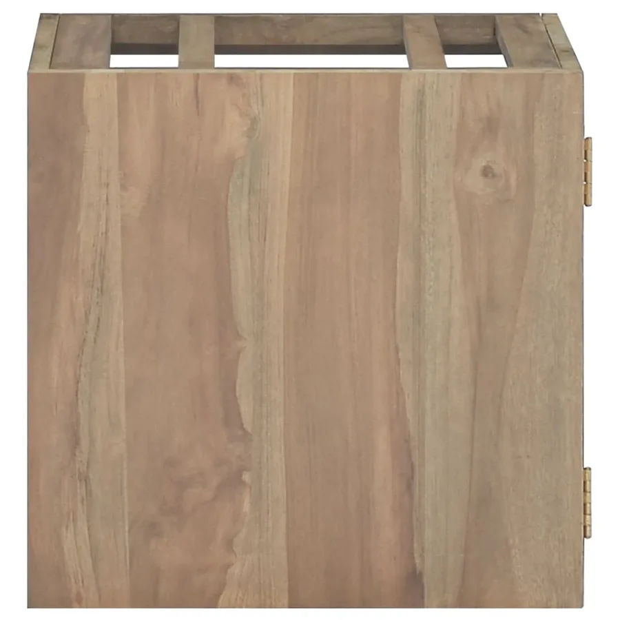 Armoire murale de salle de bain 46x25,5x40 cm Bois teck massif - 2