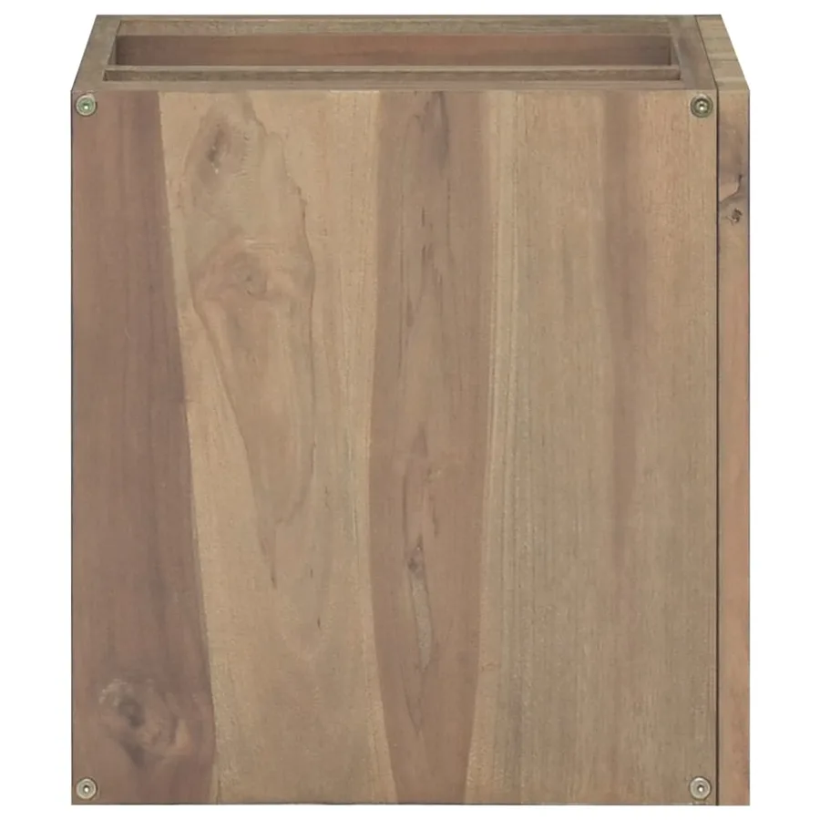 Armoire murale de salle de bain 46x25,5x40 cm Bois teck massif - 3