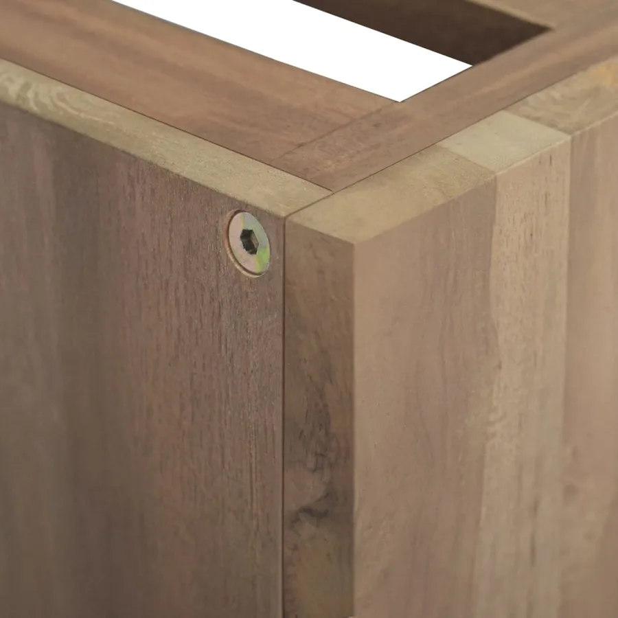 Armoire murale de salle de bain 46x25,5x40 cm Bois teck massif - 6