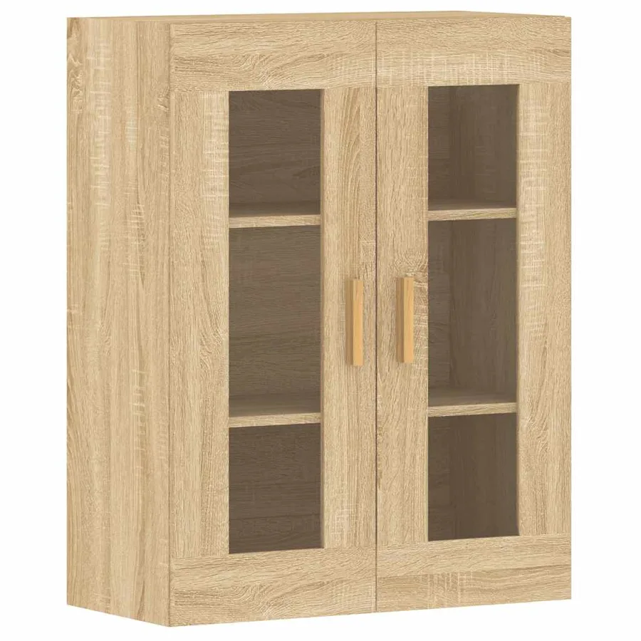 Armoires murales 2 pcs chêne sonoma bois d'ingénierie - 6