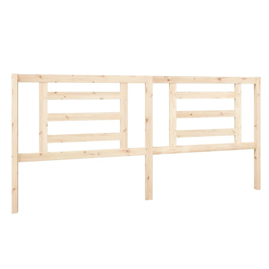 Tête de lit 206x4x100 cm Bois massif de pin - 2