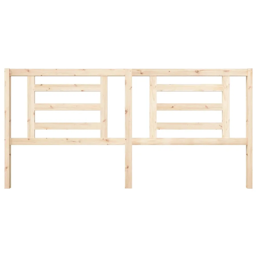 Tête de lit 206x4x100 cm Bois massif de pin - 4