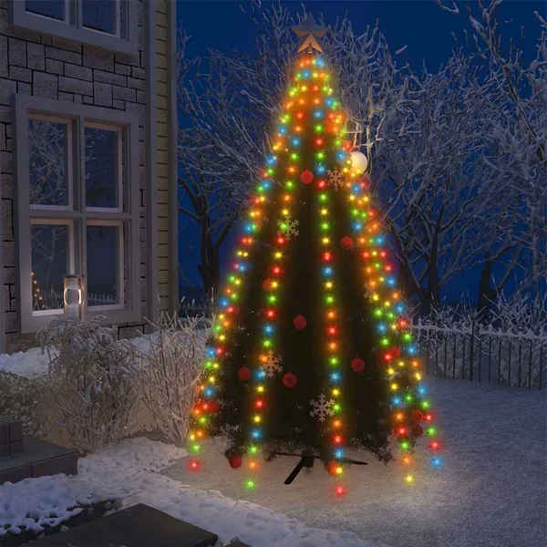 Guirlande lumineuse d'arbre de Noël 300 LED colorées 300 cm