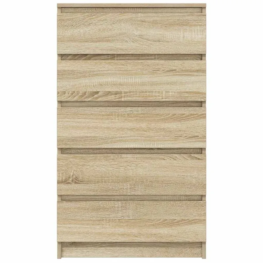 Commode Chêne sonoma 60x36x103 cm Bois d'ingénierie - 4