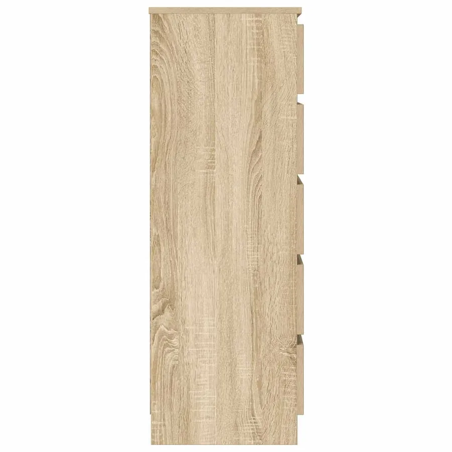 Commode Chêne sonoma 60x36x103 cm Bois d'ingénierie - 5