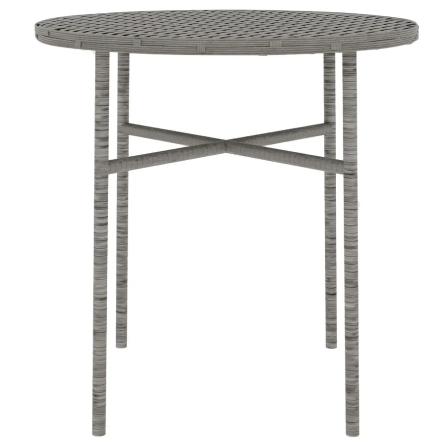 Ensemble à manger de jardin 3 pcs Résine tressée Gris - 6