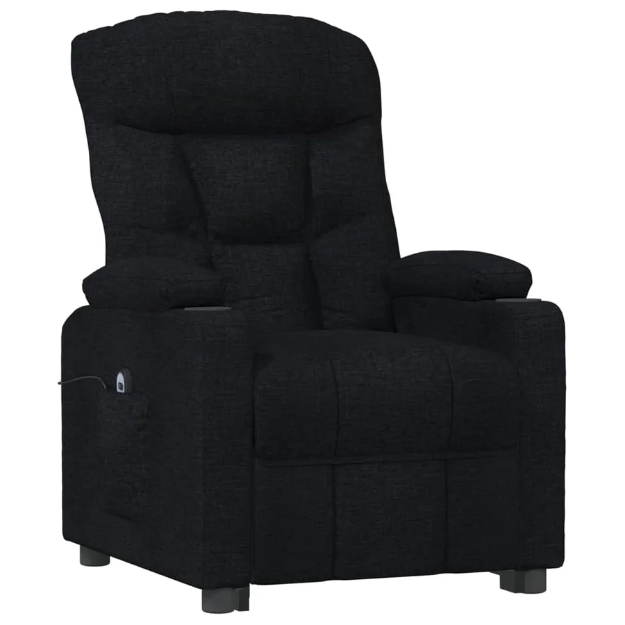 Fauteuil inclinable électrique Noir Tissu - 3