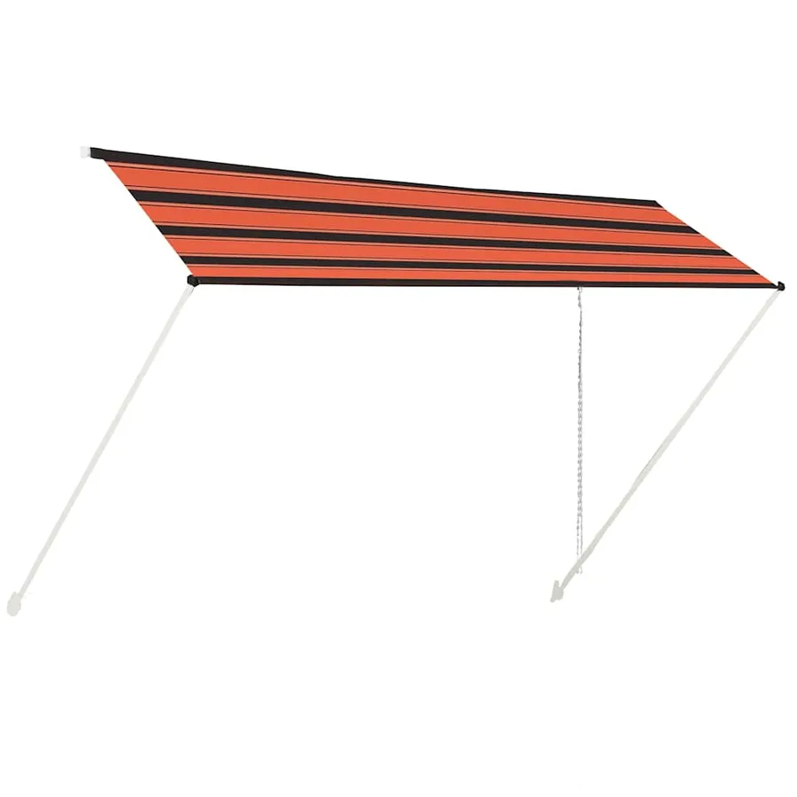 Auvent rétractable 400x150 cm Orange et marron - 2