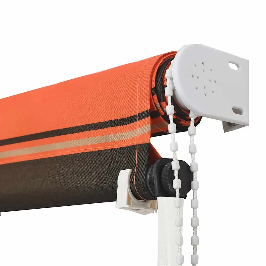 Auvent rétractable 400x150 cm Orange et marron - 5