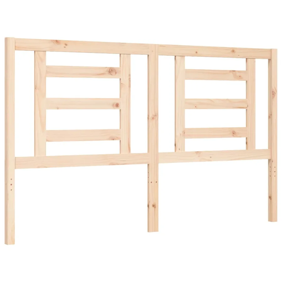 Cadre de lit sans matelas 160x200 cm bois massif de pin - 8