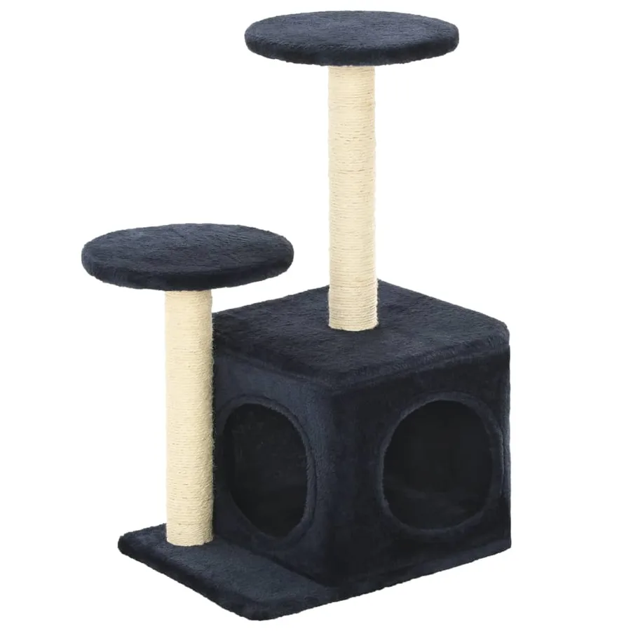 Arbre à chat avec griffoirs en sisal 60cm Bleu foncé - 2