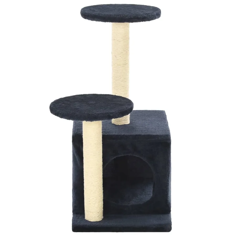 Arbre à chat avec griffoirs en sisal 60cm Bleu foncé - 5