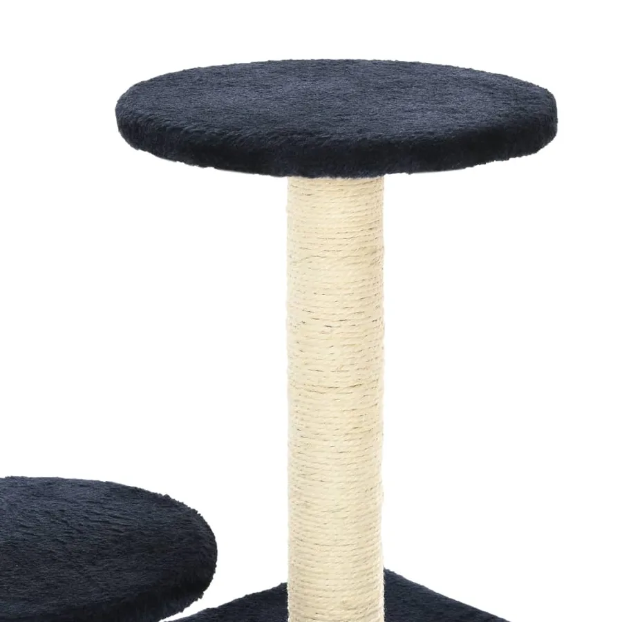 Arbre à chat avec griffoirs en sisal 60cm Bleu foncé - 6