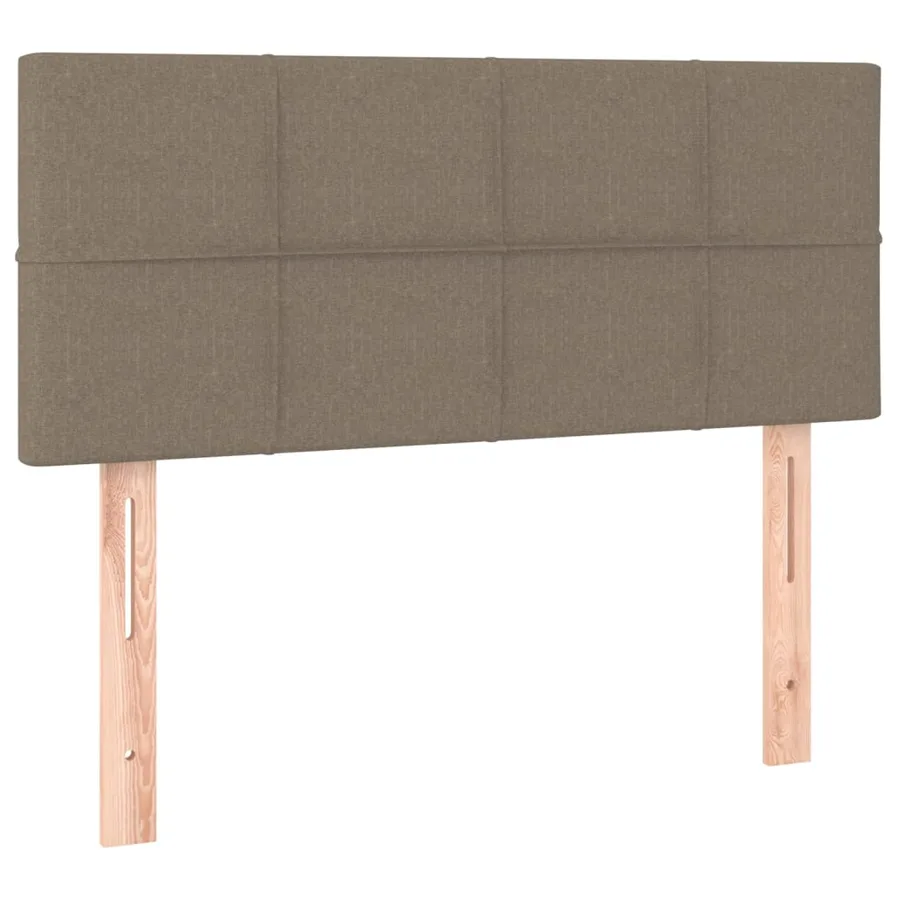 Sommier à lattes de lit avec matelas Taupe 80x200 cm Tissu - 6