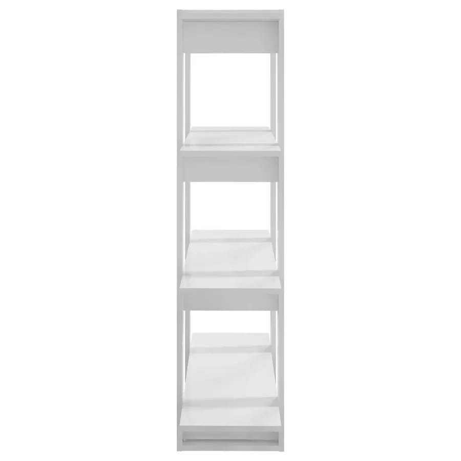Bibliothèque/Séparateur de pièce Blanc brillant 100x30x123,5 cm - 4