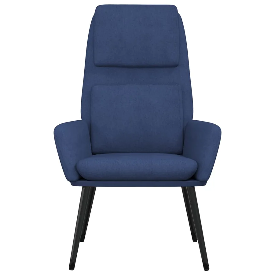 Chaise de relaxation Bleu Tissu - 3
