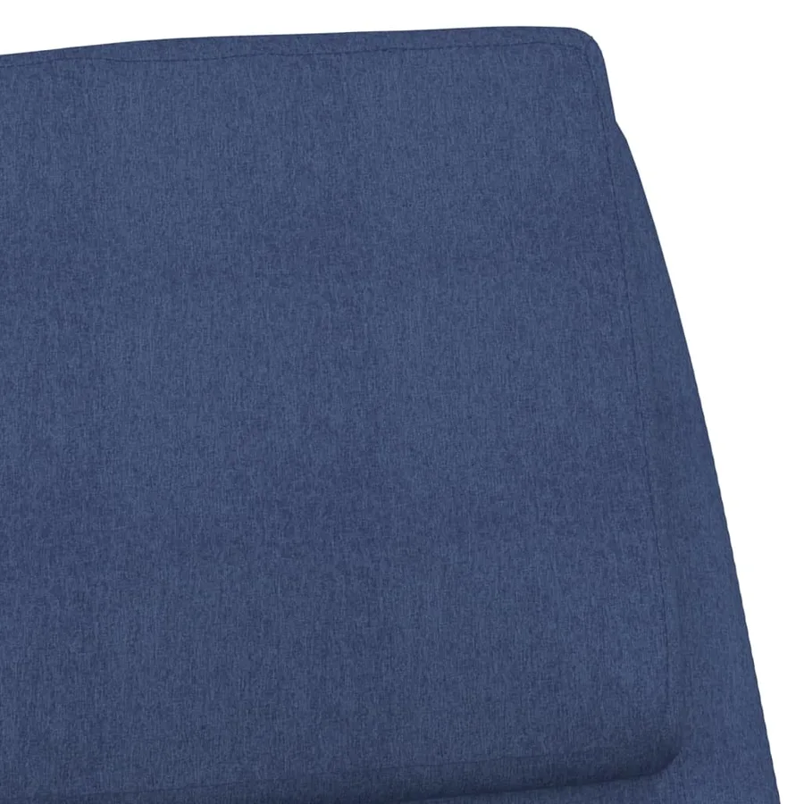 Chaise de relaxation Bleu Tissu - 6