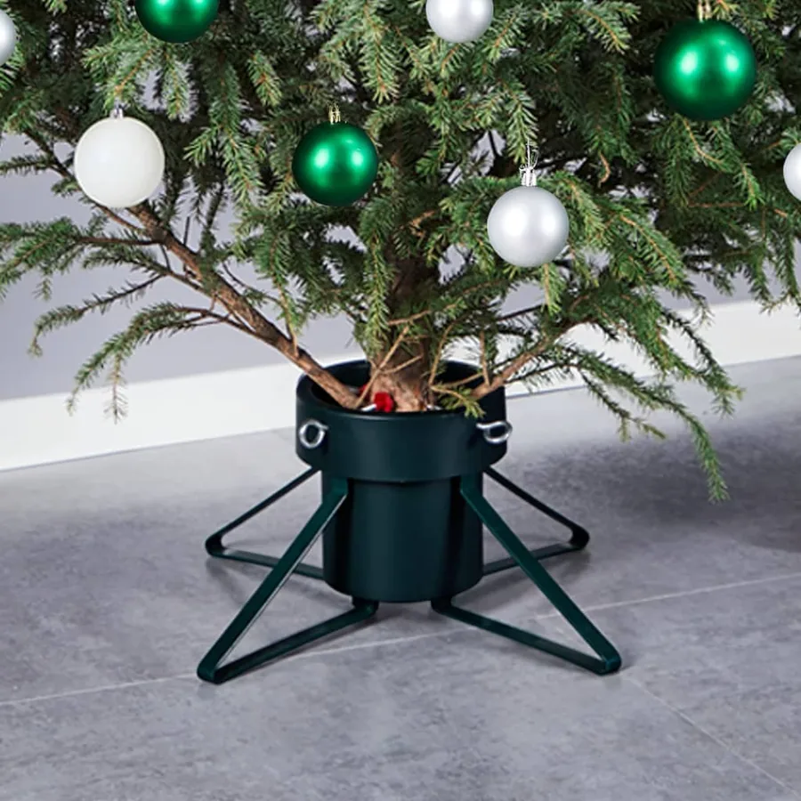 Support de sapin de Noël Noir 46x46x19 cm