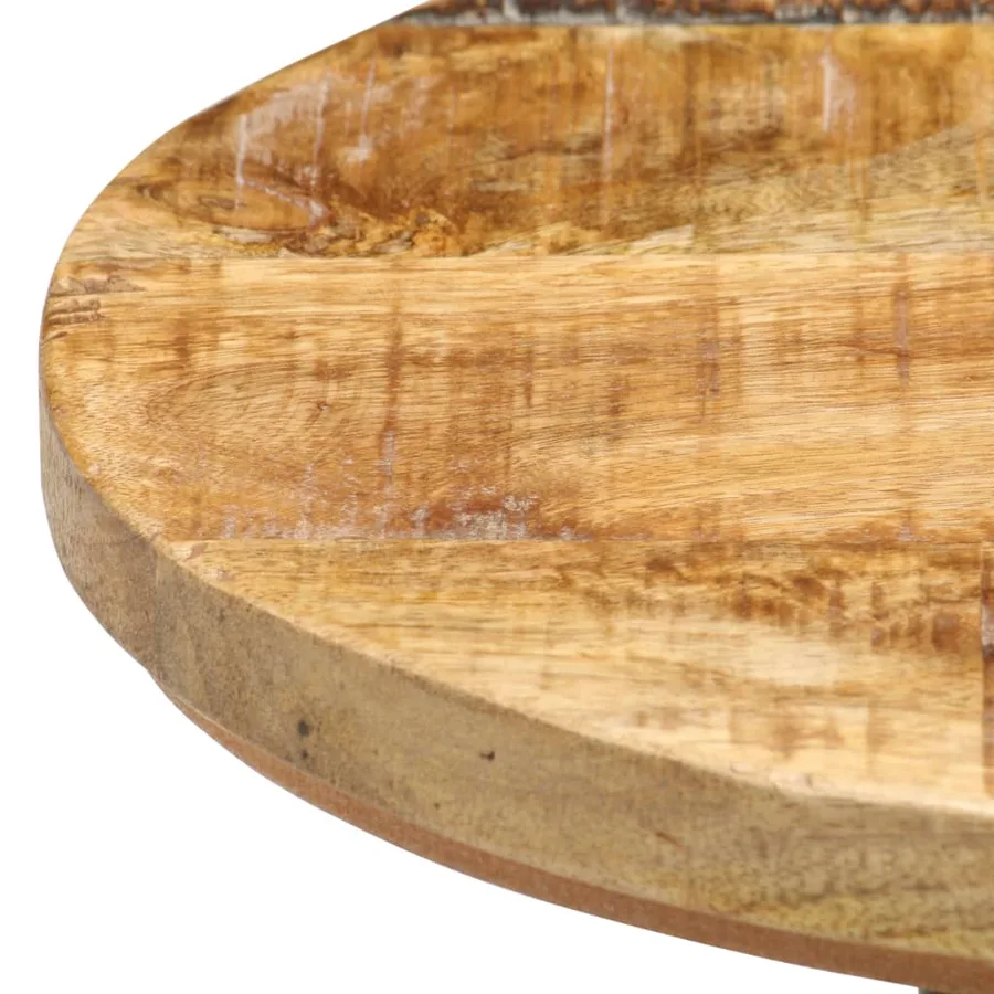 Tabourets de bar lot de 4 bois de manguier brut - 3