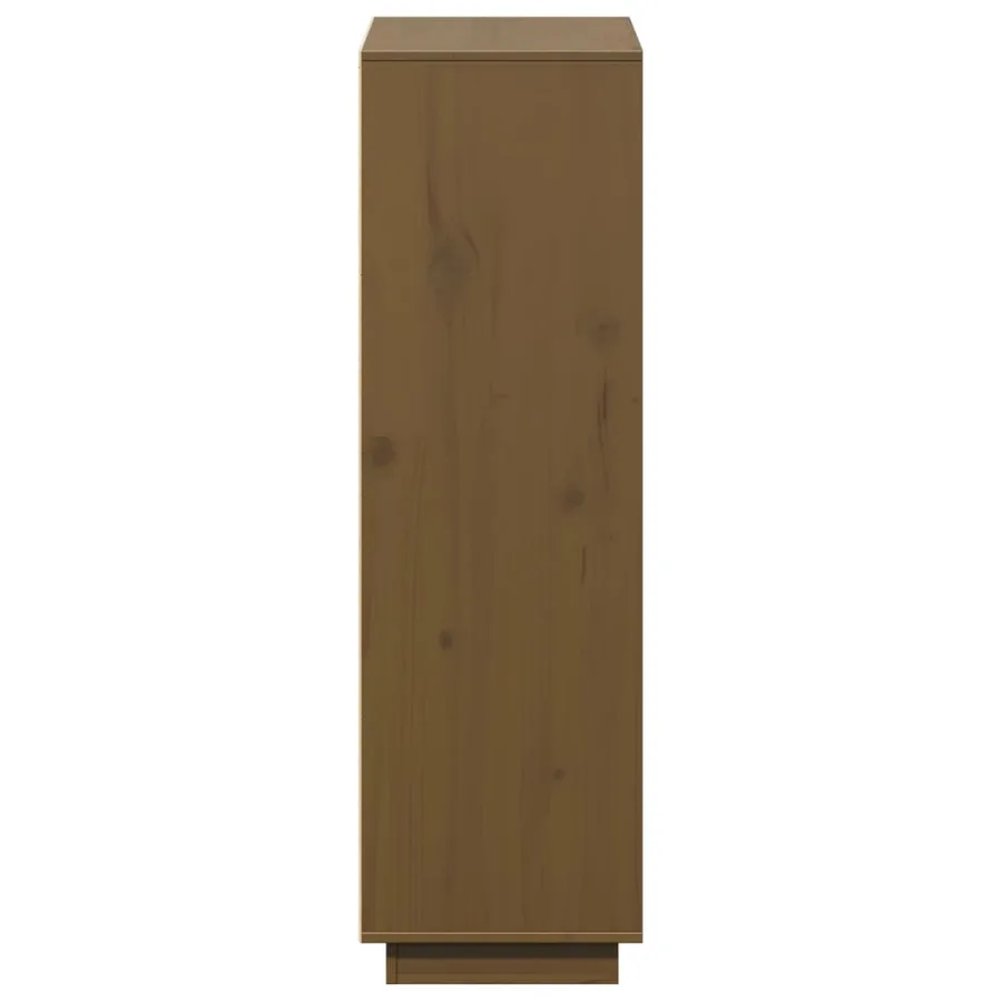 Buffet Marron miel 74x35x117 cm Bois massif de pin - 8