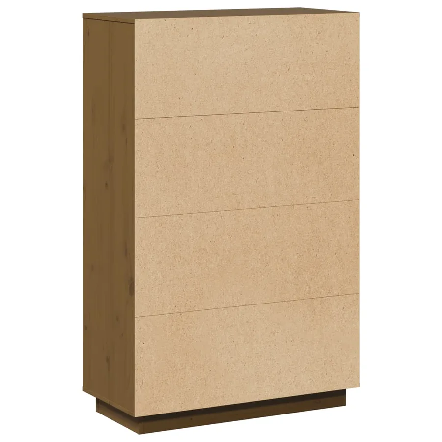 Buffet Marron miel 74x35x117 cm Bois massif de pin - 9