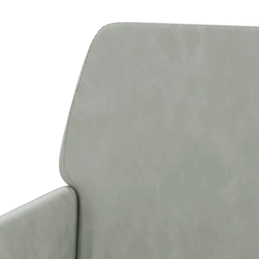 Banc Gris clair 108x79x79 cm Velours - 6