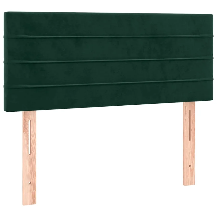 Sommier à lattes de lit avec matelas Vert foncé 90x200 cm - 6