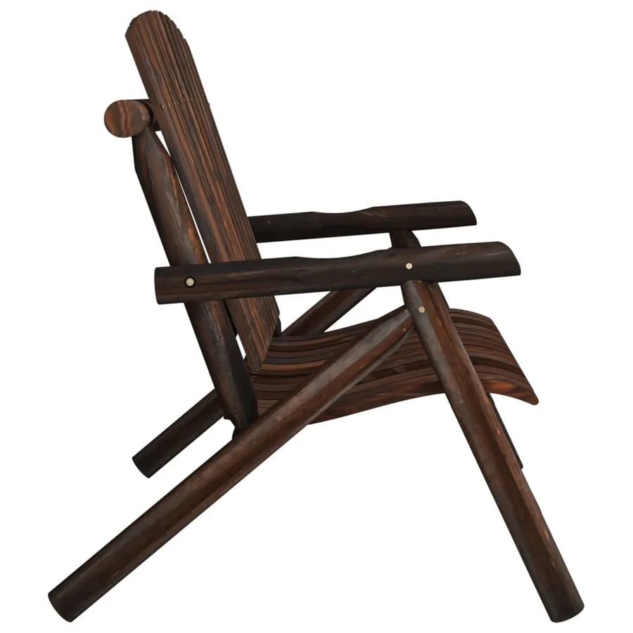 Banc de jardin à 2 places 119x85x98 cm bois massif d'épicéa - 4